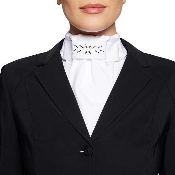 Samshield Plastron Flower Stock Tie BLACK CHROME