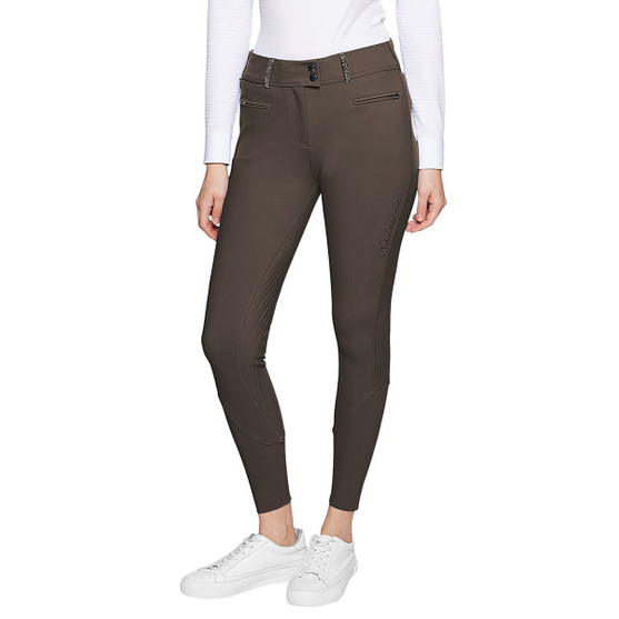 Samshield Clara Knee Patch Breeches MOCHA FRONT