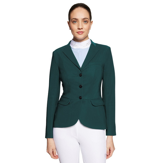 Samshield Victory Flower Crystal Show Jacket HUNTER GREEN FRONT