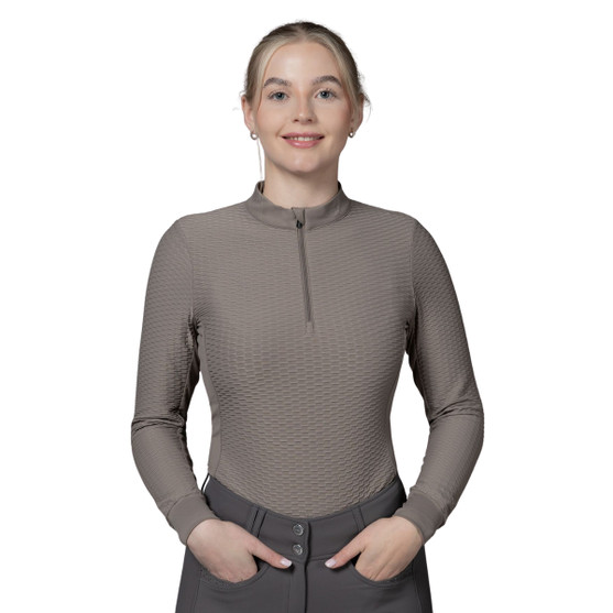 Schockemöhle SP Gail 1/4 Zip Shirt HAZEL FRONT RIDER