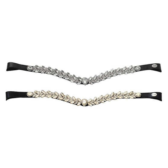 Kavalkade Exquisite Browband GOLD AND WHITE