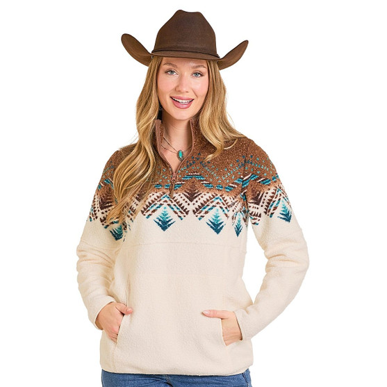 Panhandle Border Berber 1/4 Zip Pullover FRONT