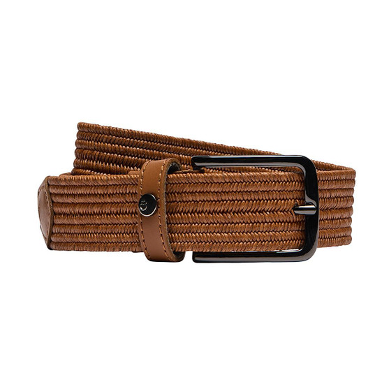 Cavalleria Toscana Elastic Leather Belt CAMEL