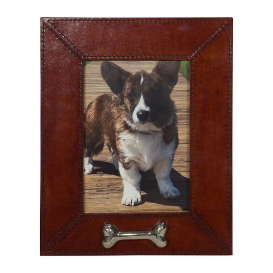 Huntley Leather 5x7 Pet Photo Frame