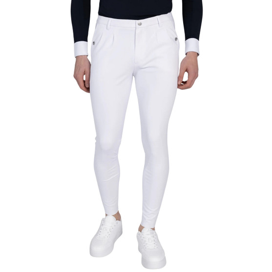 Maximilian Founder Full Seat Breeches WHITE FRONT