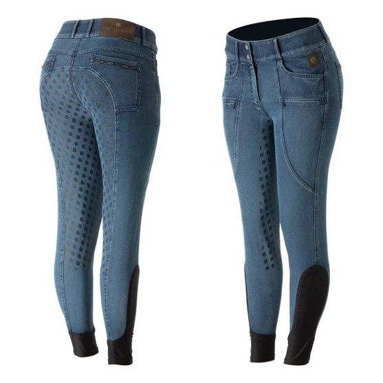 Equinavia Helena Denim Full Seat Breech FRONT/BACK