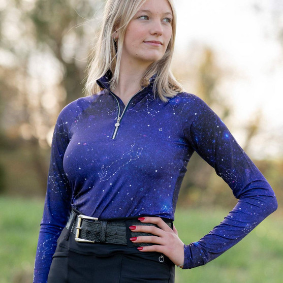 Dapplebay Constellation 1/4 Zip Shirt FRONT