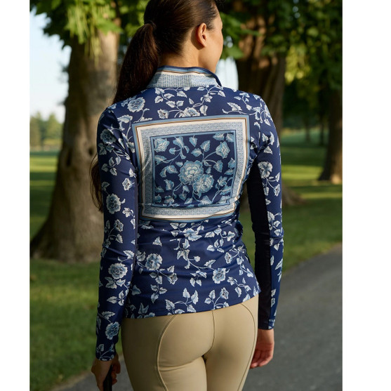 70 Degrees Ginger Jar Sun Shirt BRIGHT NAVY BACK