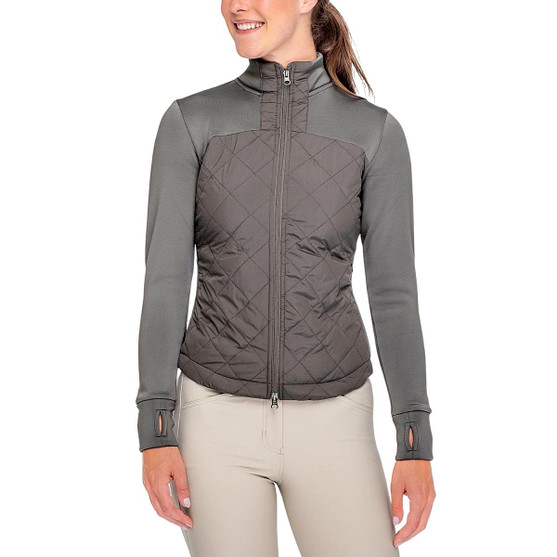 Kastel Denmark Slate Quilted Zip Jacket FRONT