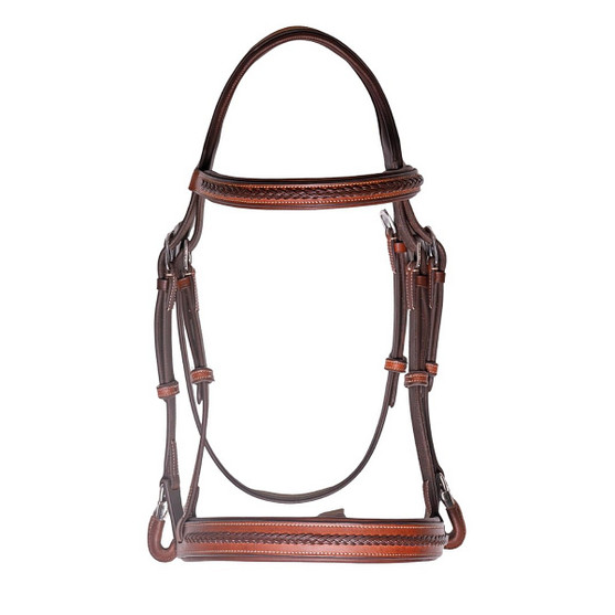 CommonWealth Braided Training Bridle BROWN