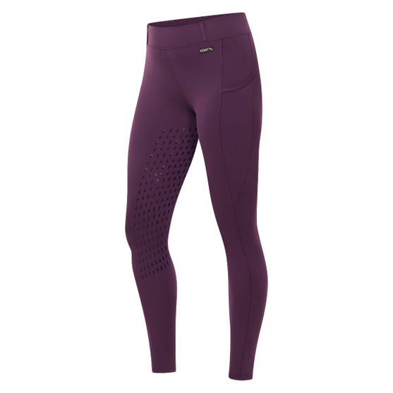 Kerrits Coolcore Full Leg Tech Tights VELVET PLUM SIDE