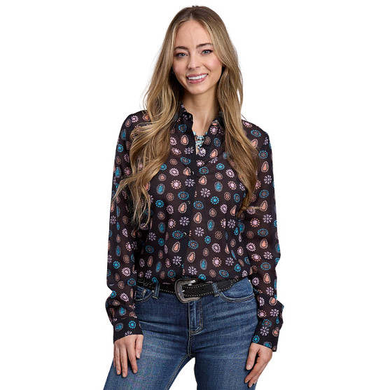 Roper Concho Print Snap Shirt FRONT