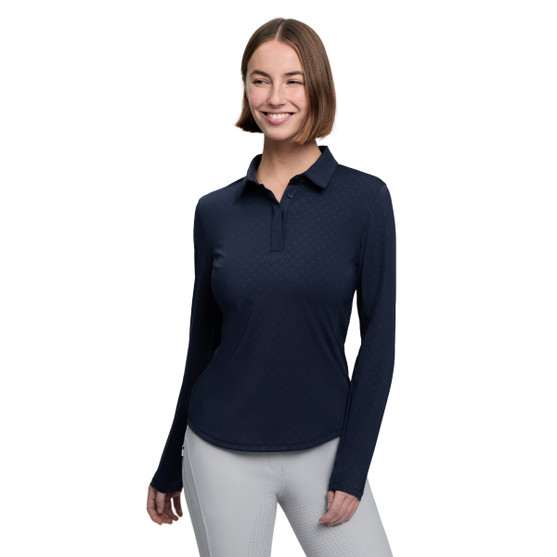 LeMieux Sarah Shirt Base Layer NAVY FRONT