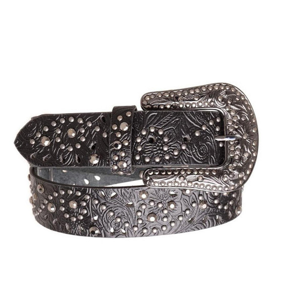 Kamberley Floral Embossed Studded Belt