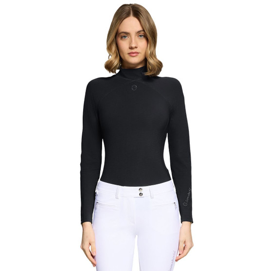 Samshield Sunniva Technical Top BLACK FRONT