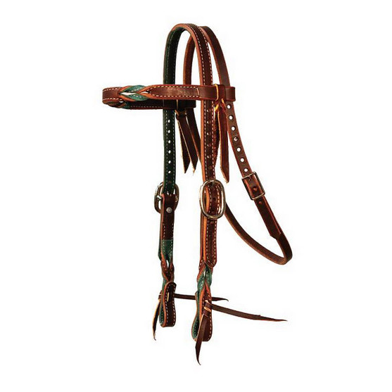 Professional's Choice Pony Twist Brow Headstall EMERALD
