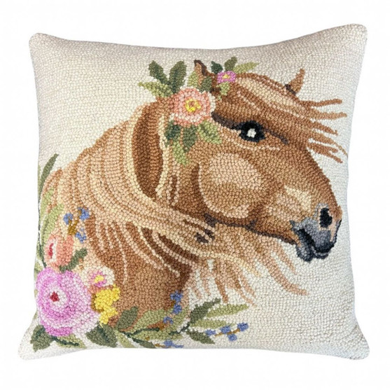 Windswept Horse Hook Pillow