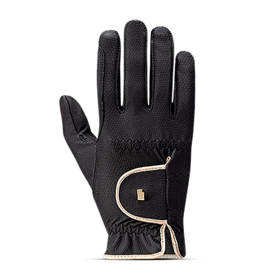 Roeckl Lona Riding Glove Black/Gold BACK