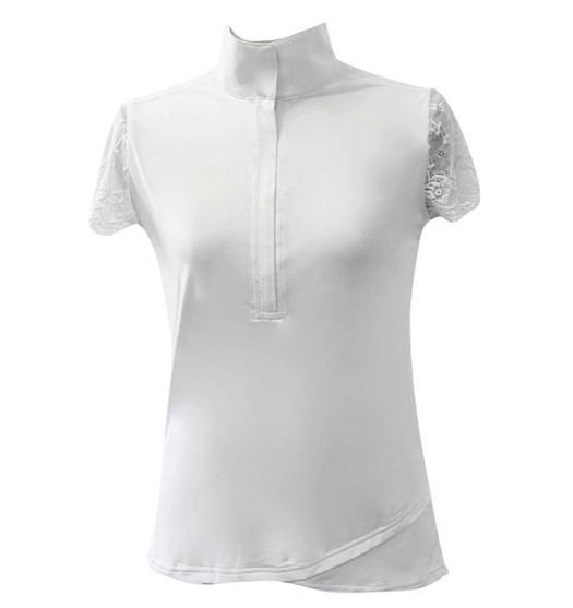 70 Degrees Lace Sleeve SS Show Shirt