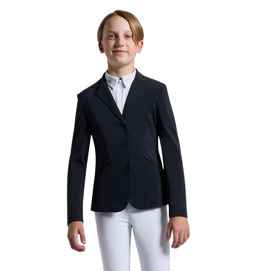 Kids Rider's Gene Unisex Competition Jacket NAVY FRONT BOY