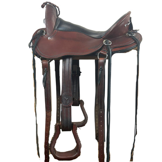 Used Circle Y Julie Goodnight Cascade Endurance Saddle left side