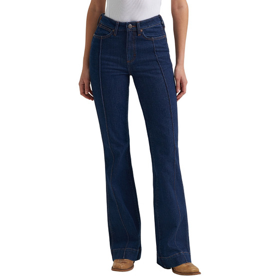 Wrangler Retro Bailey HR Pintuck Trouser Jeans FRONT