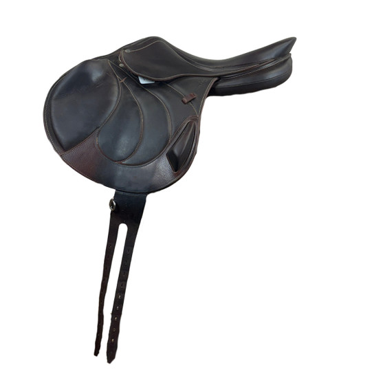 Used Antares Evolution Monoflap Close Contact Jump Saddle left side