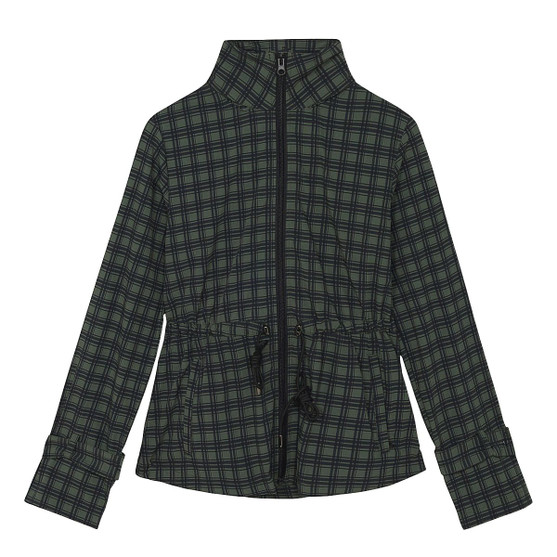 Hannah Childs Rowan Windbreaker Dark Hunter Plaid FRONT