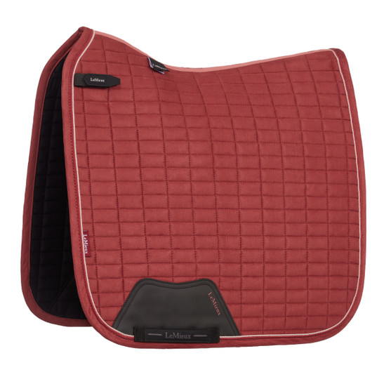 LeMieux Suede Dressage Square Pad RUSSET