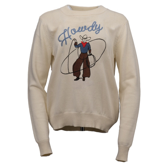Outback Trading Howdy Sweater CREAM