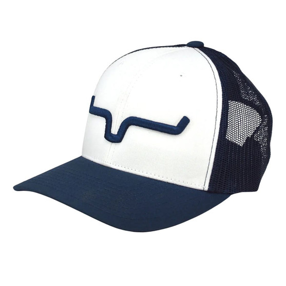 Kimes Ranch Weekly Trucker Hat WHITE/NAVY