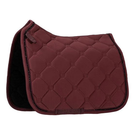 Equinavia Bergen Crystal Dressage Pad BURGUNDY