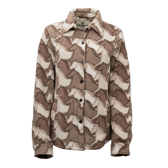 Outback Trading Stampede Big Shirt BROWN FRONT