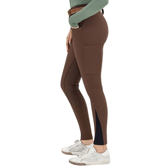 Dapplebay Pro Ribbed Full Seat Breech CHOCOLATE LEFT