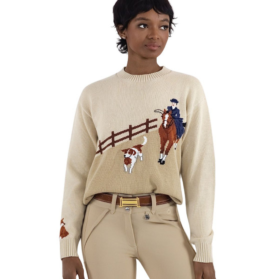 Dapplebay Heirloom Hunt Sweater CREAM FRONT