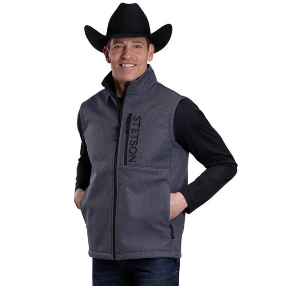 Men's Stetson Softshell Vest FRONT