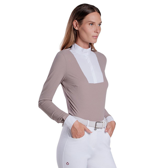 Cavalleria Toscana Textured Cipria LS Show Shirt SIDE