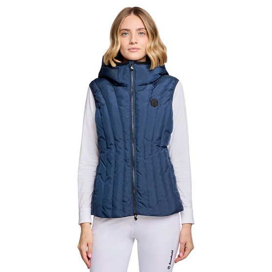Samshield Shelyne Puffer Vest GALACTIC BLUE FRONT