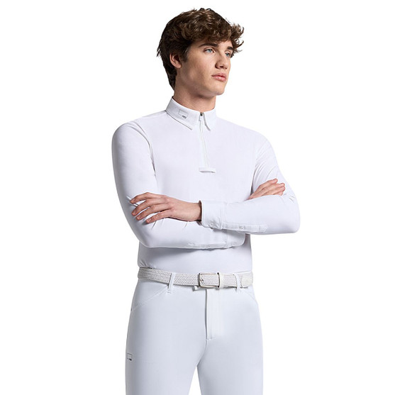 Men's Rider's Gene 1/4 Zip LS Competition Shirt FRONT