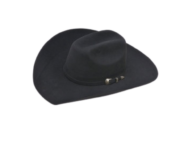 Atwood Felt Cowboy Hat - 7X Black