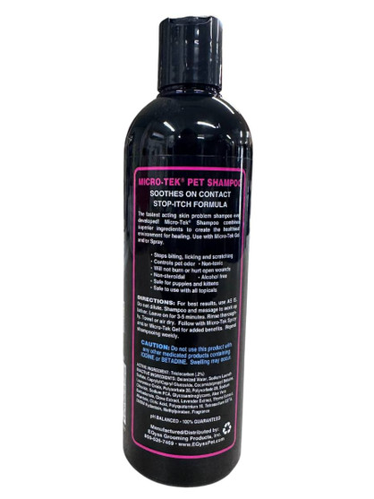 EQyss Micro-Tek Pet Shampoo BACK