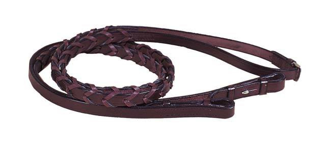 Tory Leather Laced Reins  XX-Long 72"