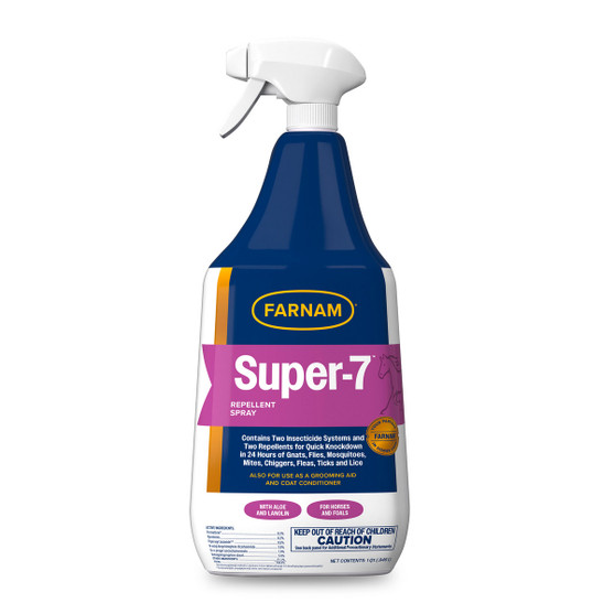 Flysect Super 7 Repellent Fly Spray 32 oz - Front