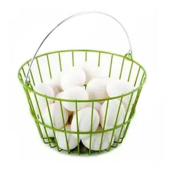 Green Wire Egg Collecting Basket
