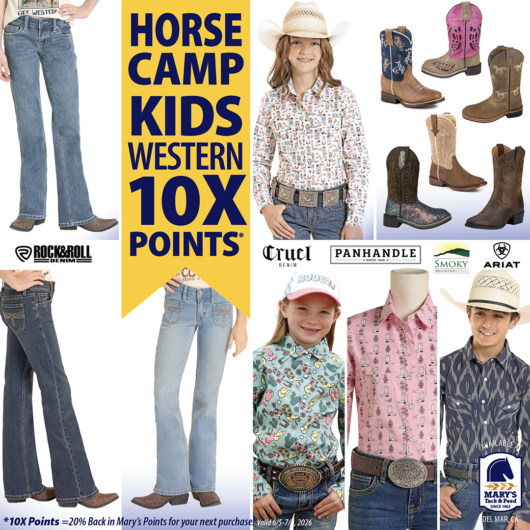 Equestrian Kids Western Apparel 10X Points at Marys Tack Shop