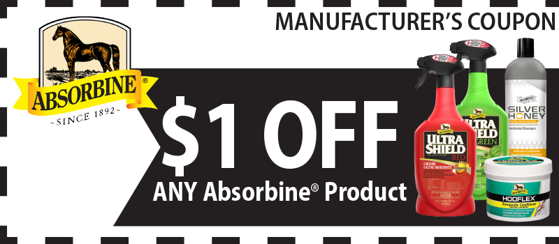 Absorbine Deal for Horse Care at Mary's Tack Shop
