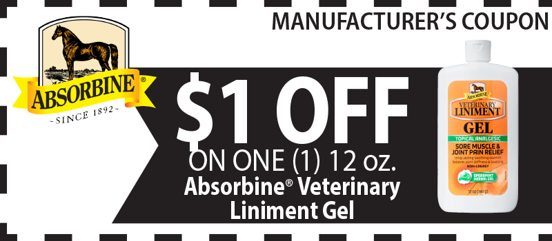 Horse Absorbine Liniment Gel on Sale at Mary's Tack Shop