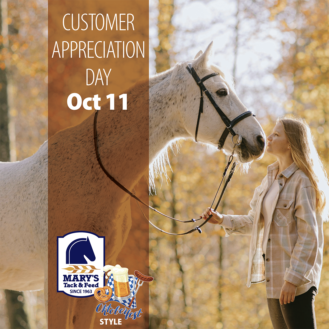 Customer Appreciation Day at Mary's Tack and Feed -  FREE Brats and Beer!