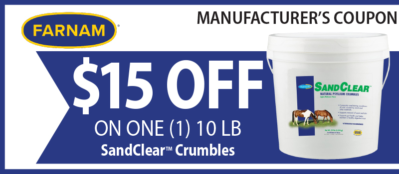 10 lb Farnam SandClear Crumbles for Horses on SALE at Marys Tack Shop