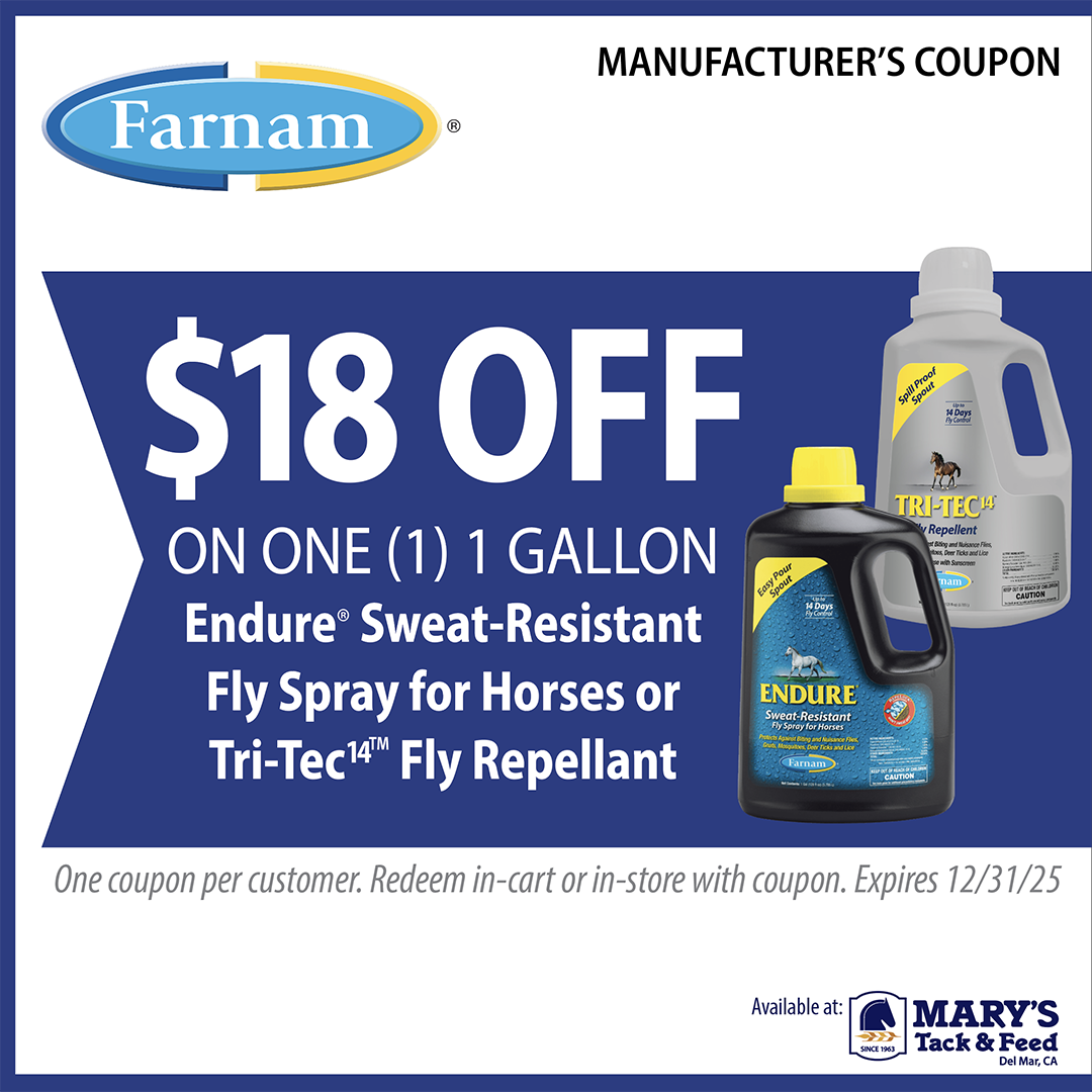 Farnam Endure Fly Spray Tri-Tec Fly Repellant Sale - Marys Tack and Feed
